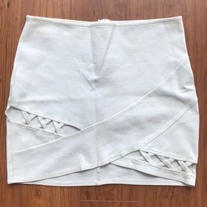 Gab 💗 Kate white cutout bandage Skirt